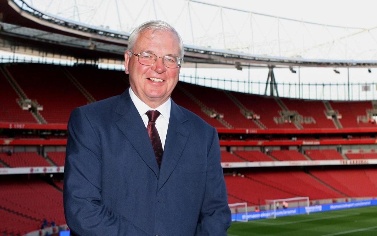 Arsenal chairman Sir Chips Keswick at the Emirates Stadium in 2007