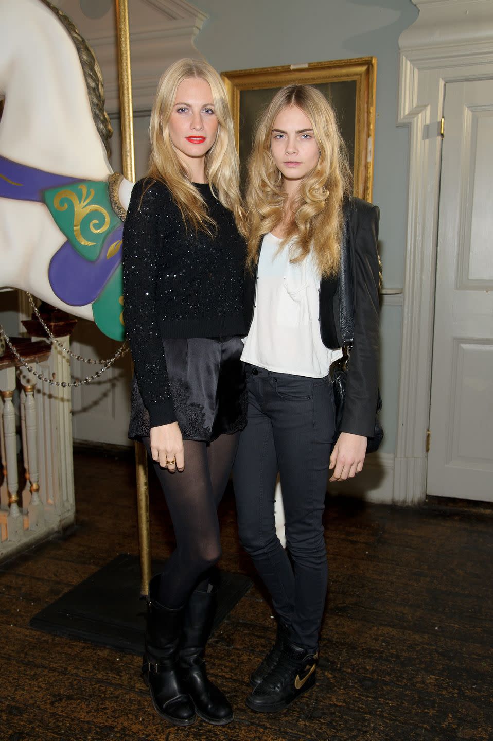 Poppy Delevingne and Cara Delevingne