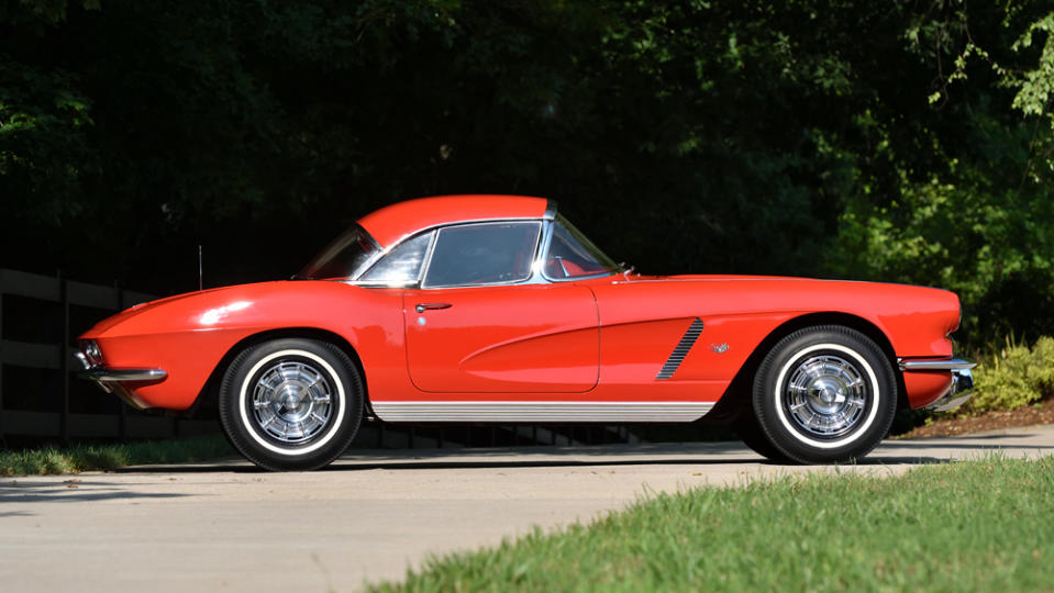 A 1962 Chevrolet Corvette Convertible.