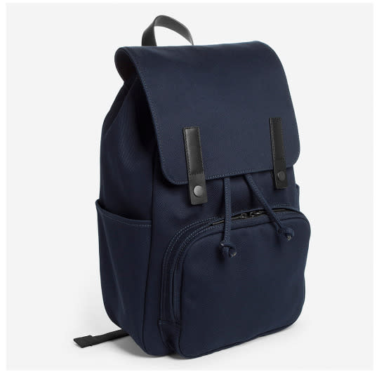 Modern Snap Backpack in Navy, Everlane, $68