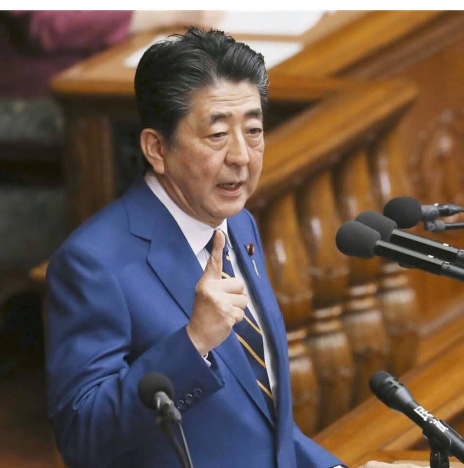 日本前首相安倍晉三今（8）日在奈良市遭到槍擊。   圖：翻攝自臉書（資料照）