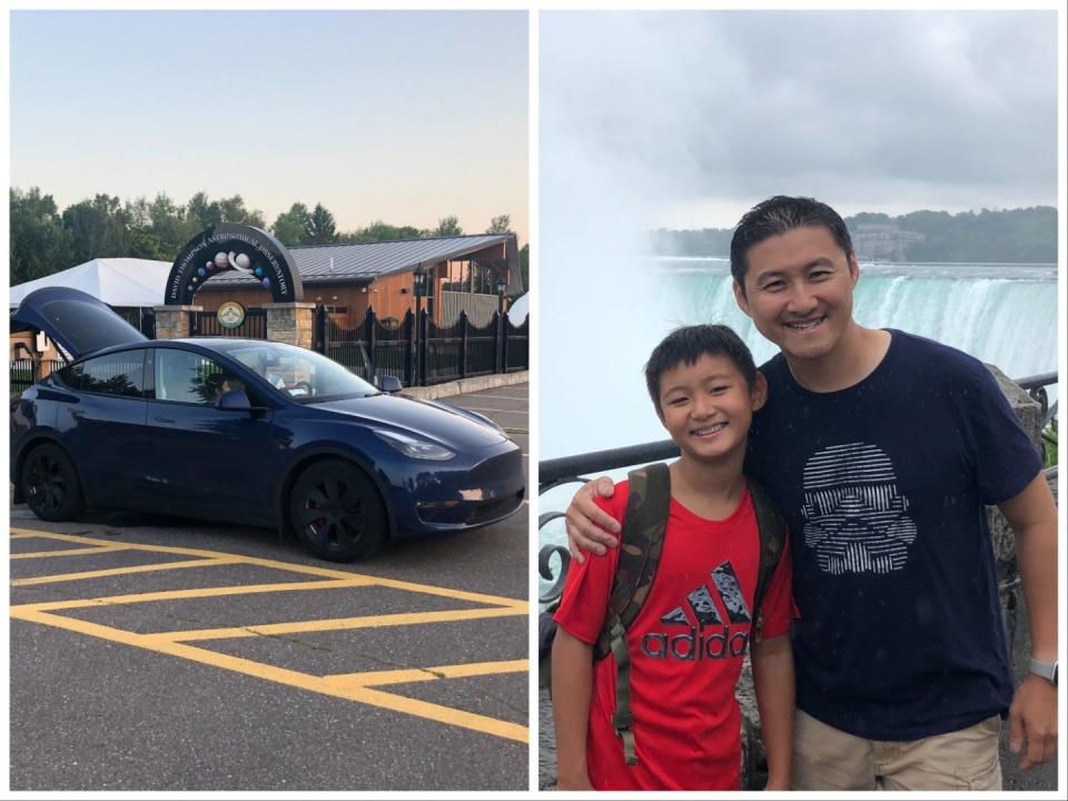 A father-son duo went on a roadtrip around the US.