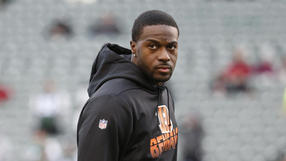 The Cincinnati Bengals placed the franchise tag on receiver A.J. Green. (AP/Frank Victores)