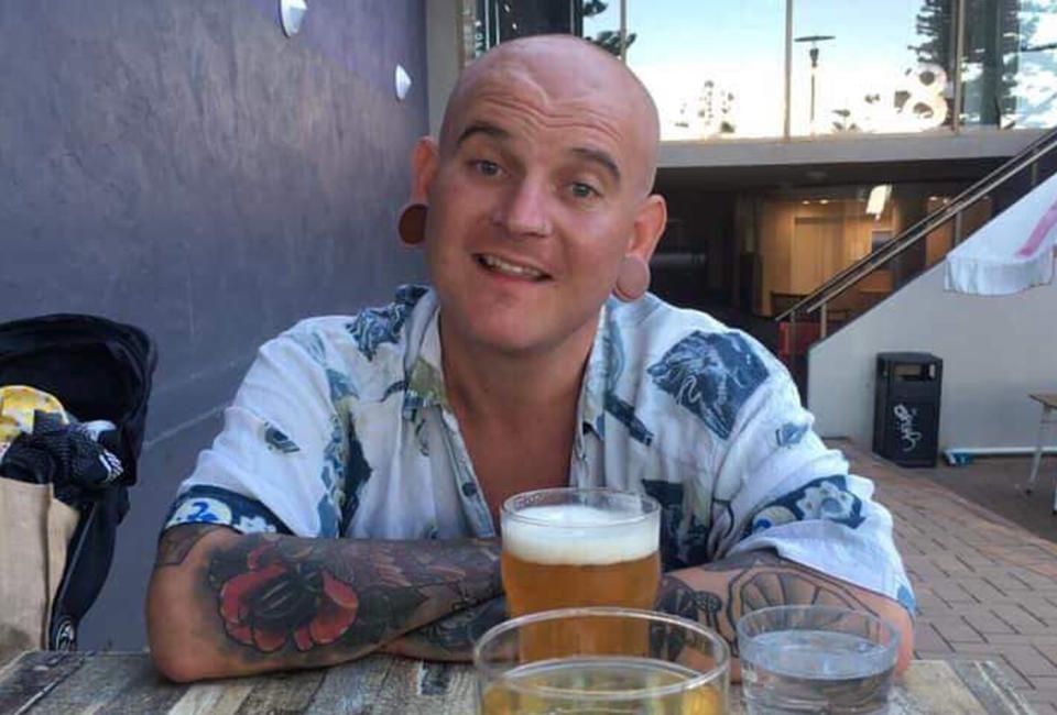 Christopher ‘Kibby’ Harris checked out of his Bali hotel 16 hours before his body was found near Batu Belig beach on Saturday morning. Source: Riess Willcocks/Facebook