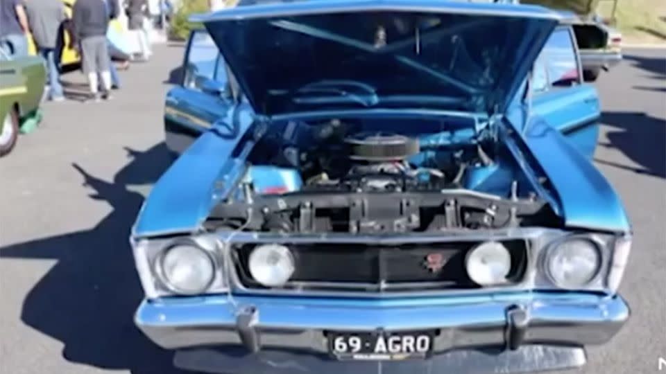 Mansweto had just finished rebuilding a 1969 Ford Falcon sedan with number plates 69AGRO.