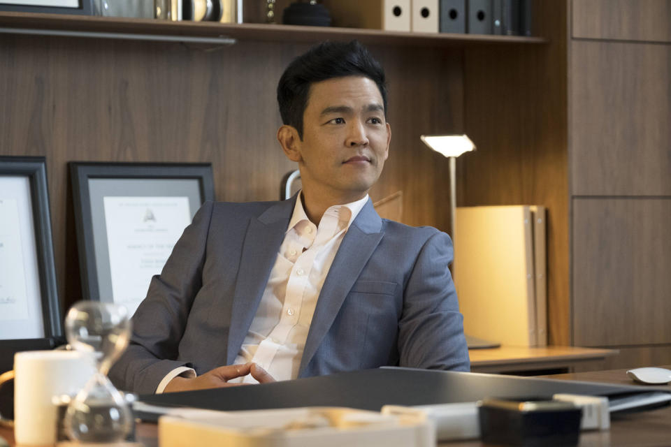 John Cho as Todd on 'Difficult People' (Photo: Linda Kallerus/Hulu)