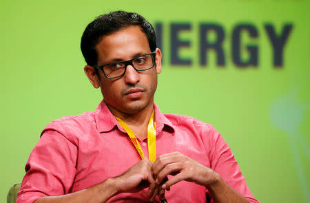 Go-Jek's founder Nadiem Makarim looks on as he speaks during Indonesia E-Commerce Summit & Expo at Serpong district near Jakarta, Indonesia, April 29, 2016. REUTERS/Beawiharta