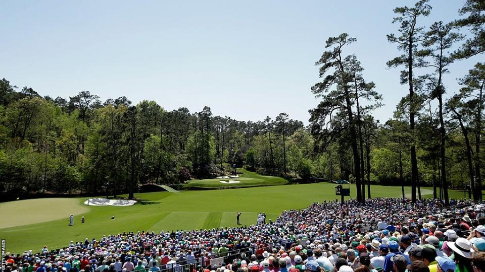 View of the 12th hole at Augusta National