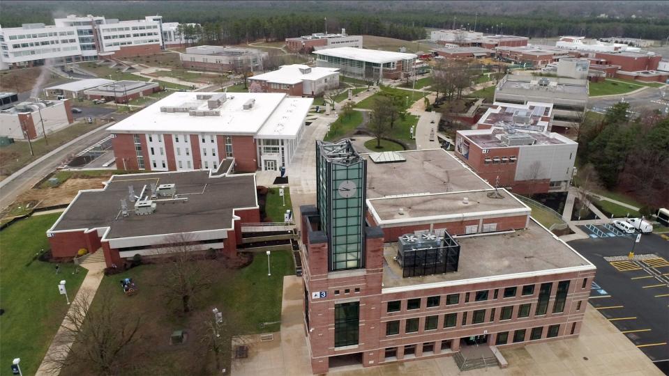 The empty Ocean County College campus in Toms River is shown Monday, March 30, 2020