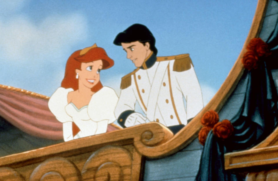 Screenshot from the animated "The Little Mermaid"