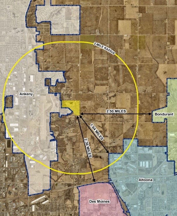 The City Development Board approved an annexation to the southeast of Ankeny.