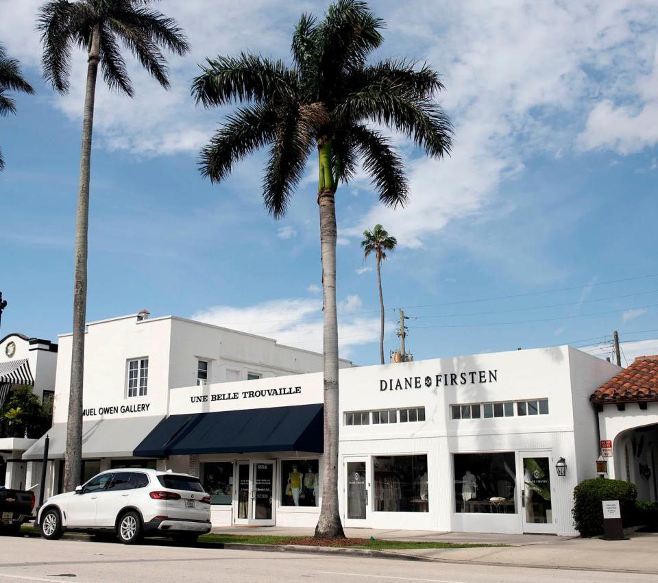 A mixed-use development with three storefronts and seven apartments at 249-253 Royal Poinciana Way in Palm Beach sold in January 2024 for $11.5 million to a company affiliated with The Breakers resort.