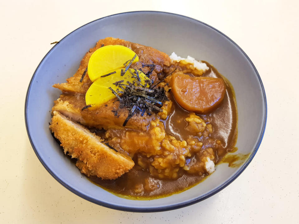 donburi no tatsujin - chicken katsu with curry sauce donburi