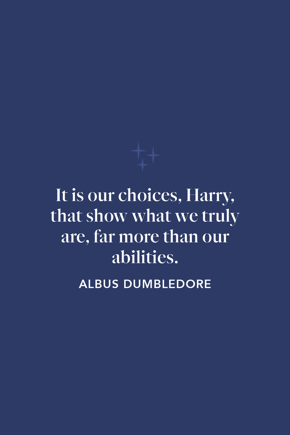 Dumbledore on making hard decisions