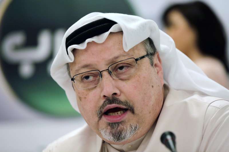 2018年10月2日，沙烏地阿拉伯異議記者哈紹吉（Jamal Khashoggi）遭王儲穆罕默德下令殺害（AP）