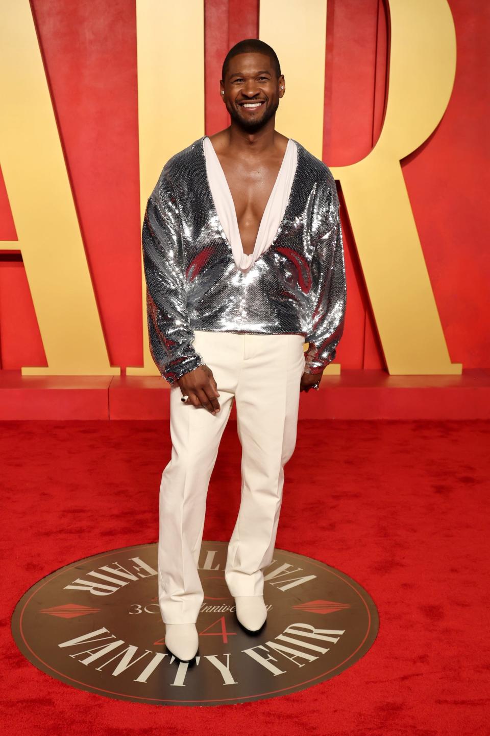 Usher attends the 2024 Vanity Fair Oscars after-party.