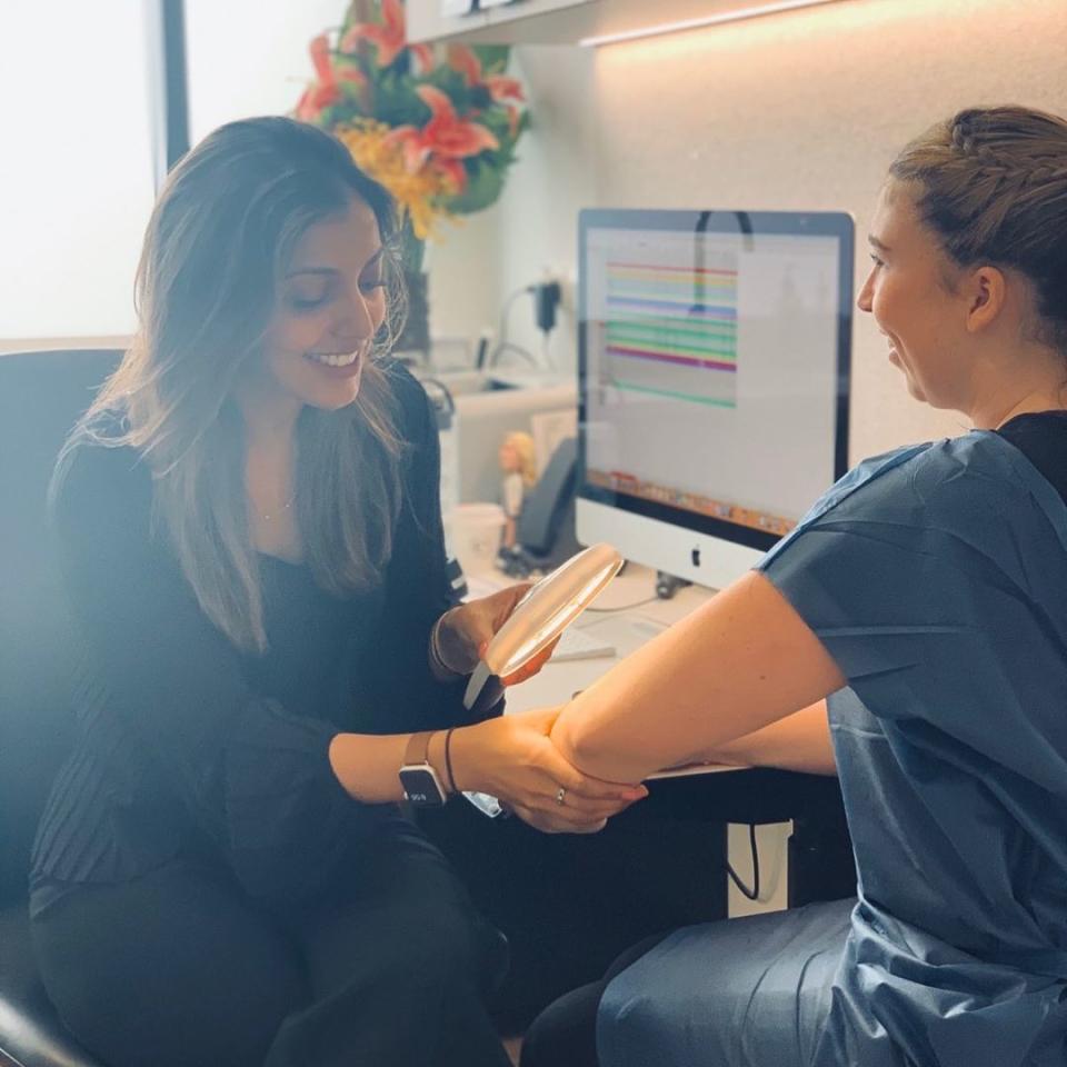 Dr Andric shared how important skin checks are after revealing she recently had a patient in her 20s who thought she had a pimple on her head, which ended up being a skin cancer. Photo: Instagram/DrShreyaAndric