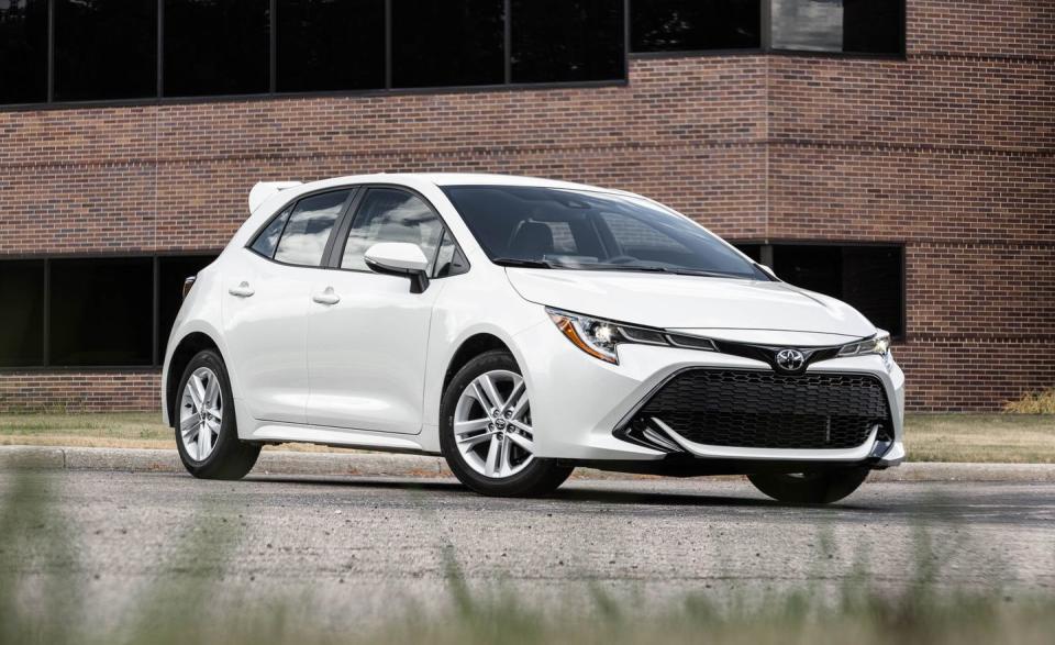 <p>The Corolla has a sterling reputation for being reliable A-to-B transportation, explaining why it sells so well year after year. But it got a shot of energy this year thanks to the more stylish and more fun-to-drive <a href="https://www.caranddriver.com/reviews/a22614573/2019-toyota-corolla-hatchback-automatic-belies-reputation/" rel="nofollow noopener" target="_blank" data-ylk="slk:2019 Corolla hatchback;elm:context_link;itc:0;sec:content-canvas" class="link ">2019 Corolla hatchback</a>, and the <a href="https://www.caranddriver.com/news/a25100913/2020-toyota-corolla-sedan-photos-info/" rel="nofollow noopener" target="_blank" data-ylk="slk:2020 Corolla sedan;elm:context_link;itc:0;sec:content-canvas" class="link ">2020 Corolla sedan</a> that arrives next year looks to propagate this newfound verve across the lineup.</p>