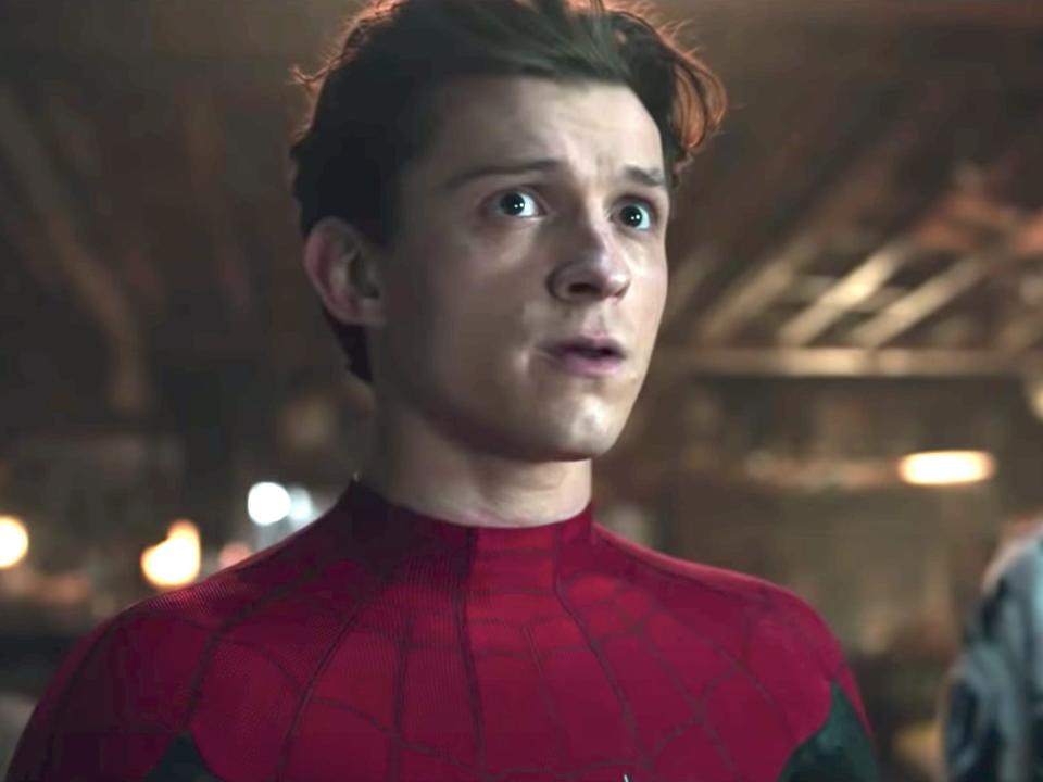 Tom Holland as Peter Parker in "Spider-Man: No Way Home."