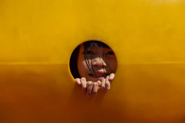The girl was alone in the playground. (Photo: Krongkaew via Getty Images)