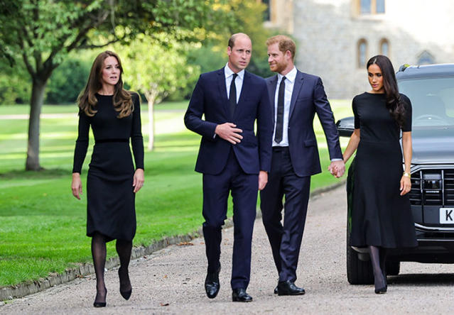 Meghan Markle Arrived at Queen's Funeral With Kate Middleton and Kids