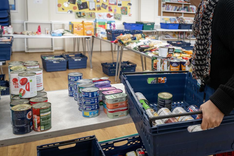 The Trussell Trust reports its busiest period ever, with more than 1.3 million emergency food parcels given to people living in poverty across the UK