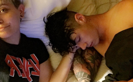 <p>Between the tattoos and now this, Michael’s daughter really is all grown-up. “Never met anyone that looks this adorable when napping. so lucky to call him mine,” she wrote.<i> (Photo: <a href="https://www.instagram.com/p/BF2WD7Gpr1f/?taken-by=parisjackson&hl=en" rel="nofollow noopener" target="_blank" data-ylk="slk:Instagram;elm:context_link;itc:0;sec:content-canvas" class="link ">Instagram</a>)</i></p>