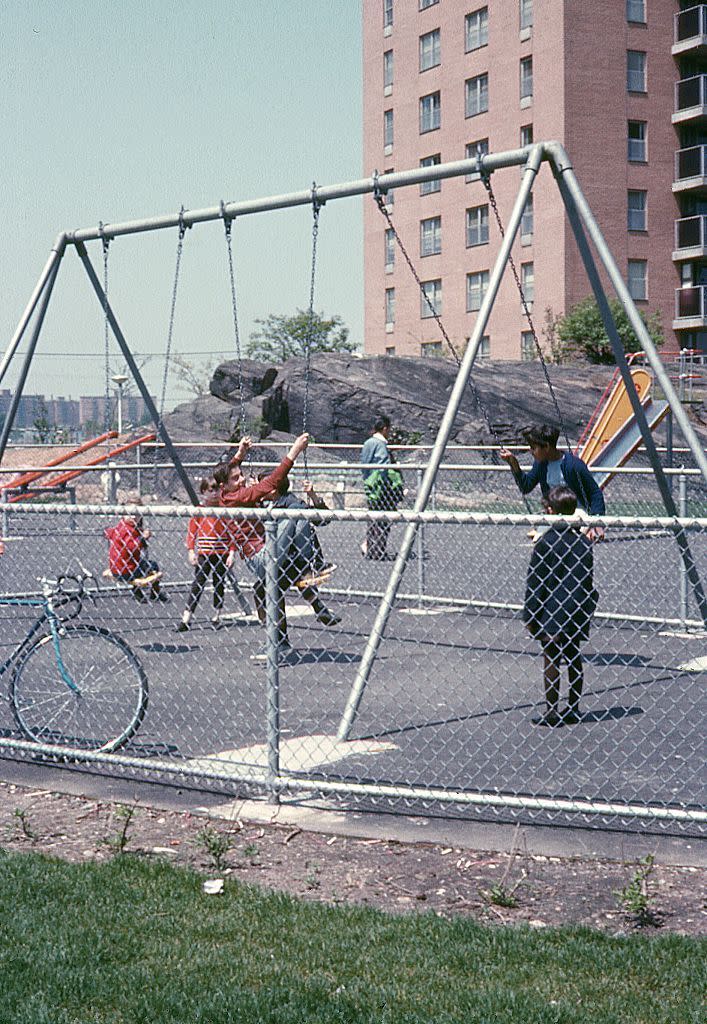 Playgrounds were relatively dangerous.