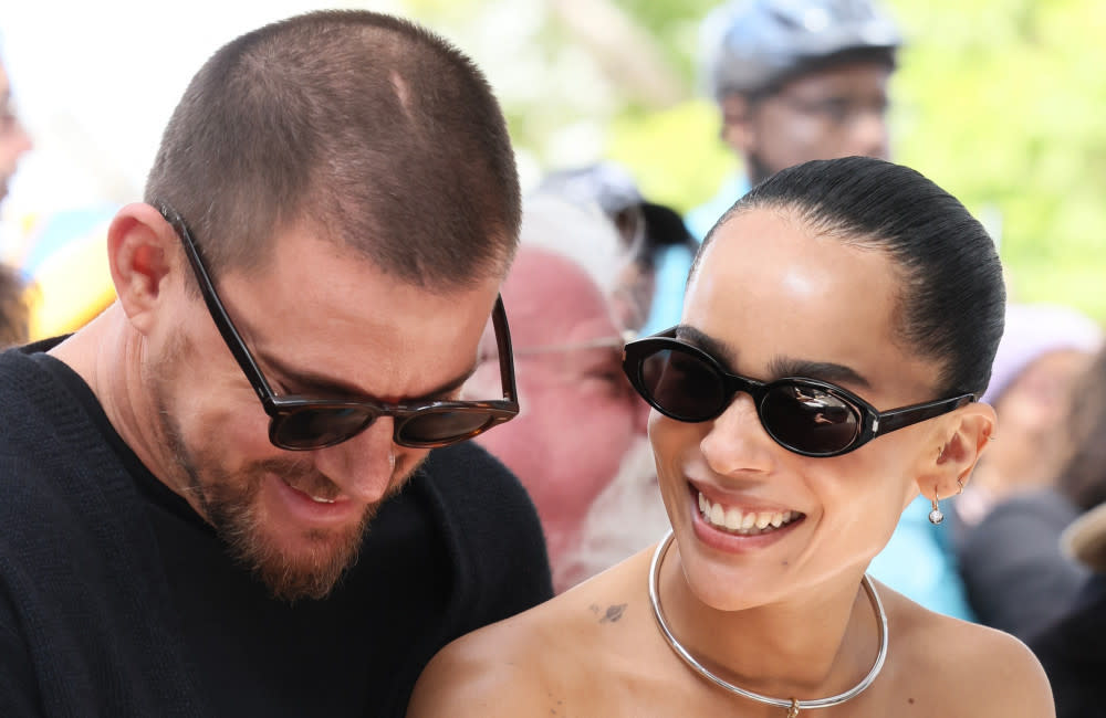 Channing Tatum and Zoë Kravitz - March 2024 - Lenny Kravitz Hollywood Walk of Fame Ceremony-CA-Getty