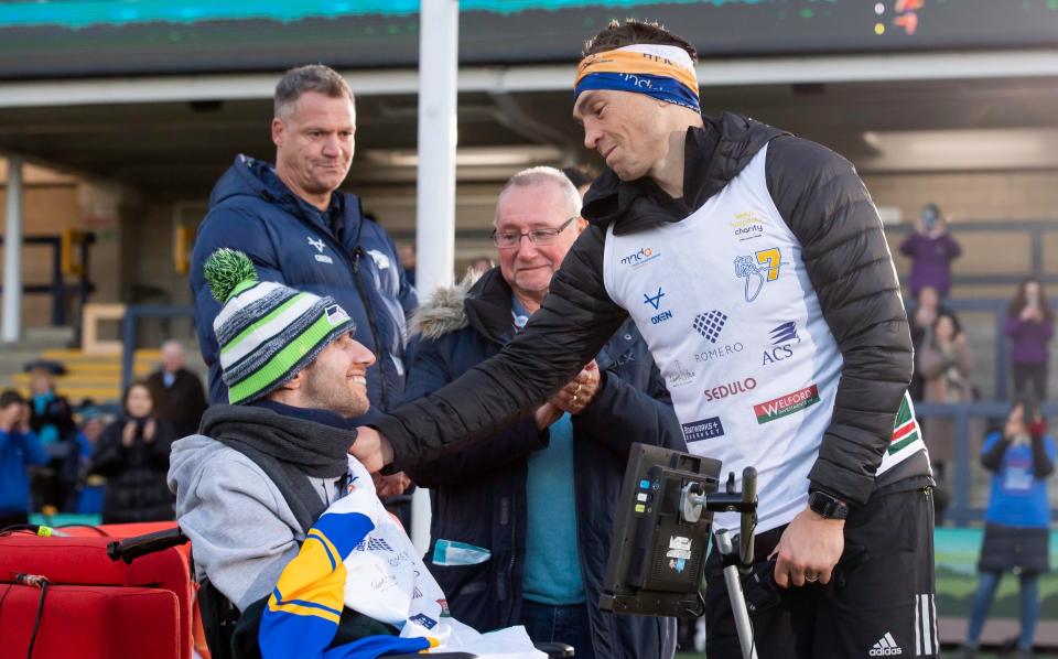 Rob Burrow (L) Kevin Sinfield (R) - Kevin Sinfield interview: 'Rob knows exactly what's going on - you should read our text messages!' - Getty Images/Allan McKenzie