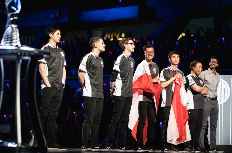 North America’s Team SoloMid at the 2017 NA LCS Spring Finals in Vancouver, BC (Riot Games/lolesports)