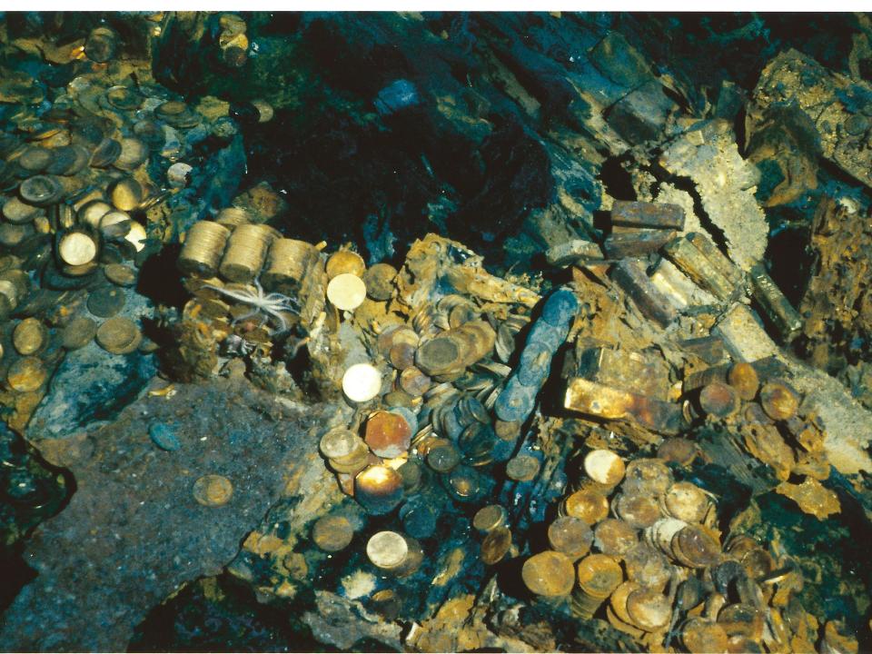 The team that discovered the SS Central America in 1988 nicknamed this area of the Atlantic Ocean seabed filled with some of the ship's sunken treasure "The Garden of Gold."