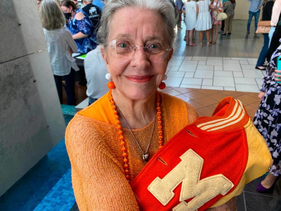 Opal Lord, 91, of Dallas is a Masonic Home graduate who came to Fort Worth June 9, 2021, to see herself depicted on screen as an injued player’s girlfriend in the movie “12 Mighty Orphans.”