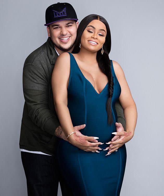 Rob and Chyna. Source: Getty