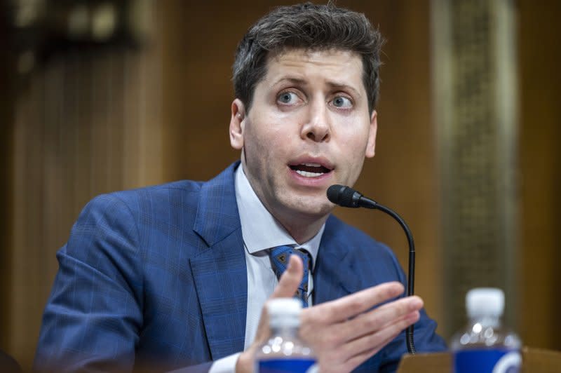 OpenAI co-founder Sam Altman was re-hired CEO of the company Wednesday by a new board five days after being fired. File photo by Jim Lo Scalzo/EPA-EFE