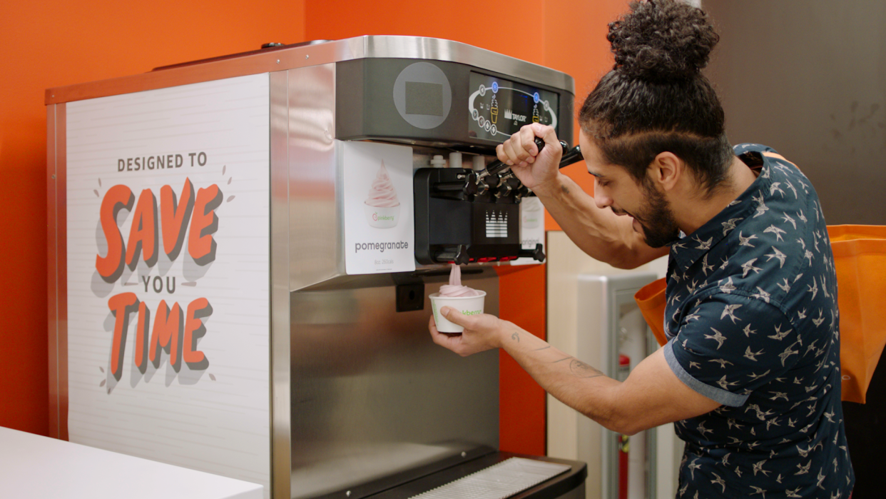 The new Amazon Go store will also sell Pinkberry frozen yogurt.