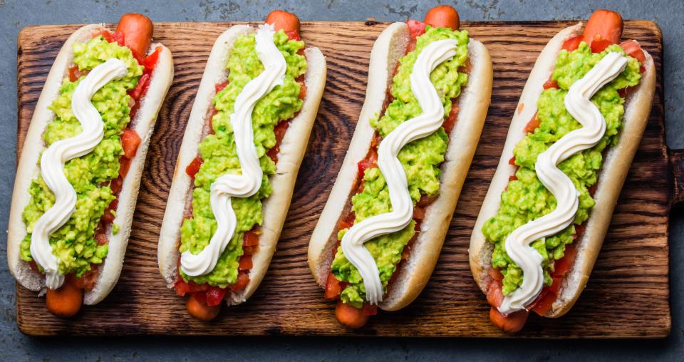 Chileans like their hot dogs with tomato, avocado and mayo.