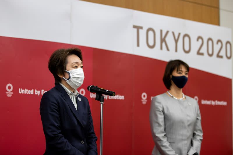 Tokyo Olympics chief Hashimoto speaks after meeting with IOC