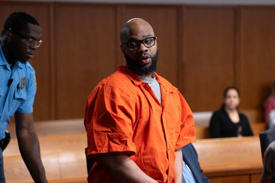 Jonathan Carr, 44, appeared in court for the hearing on Monday, but his brother Reginald Carr, 46, waived his right to appear (AP)