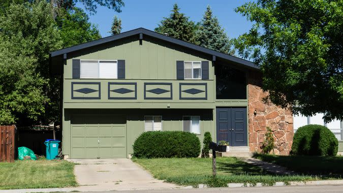 Fort Collins, Colorado, USA - June 17, 2014: A typical middle class house in Fort Collins.