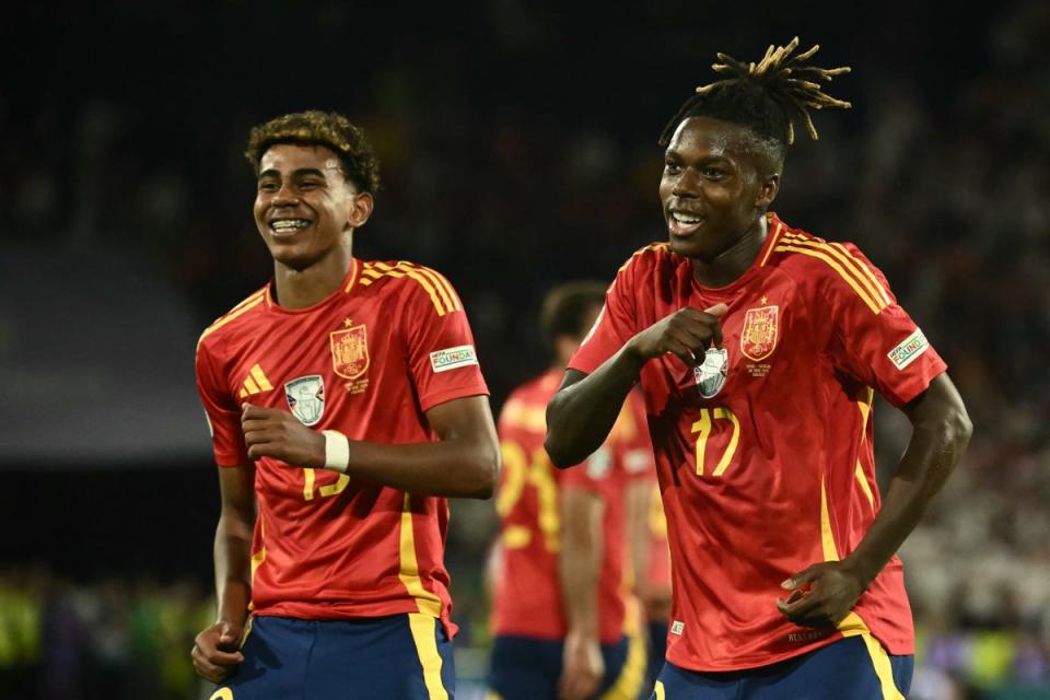 Yamal and Williams have thrilled up front for Spain (AFP via Getty Images)
