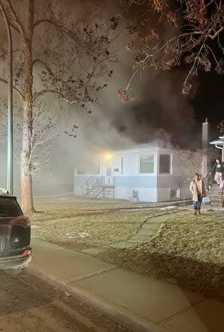 Regina Fire Department said an occupant was found dead in a home they responded to for a house fire. (X/Regina Fire Department - image credit)