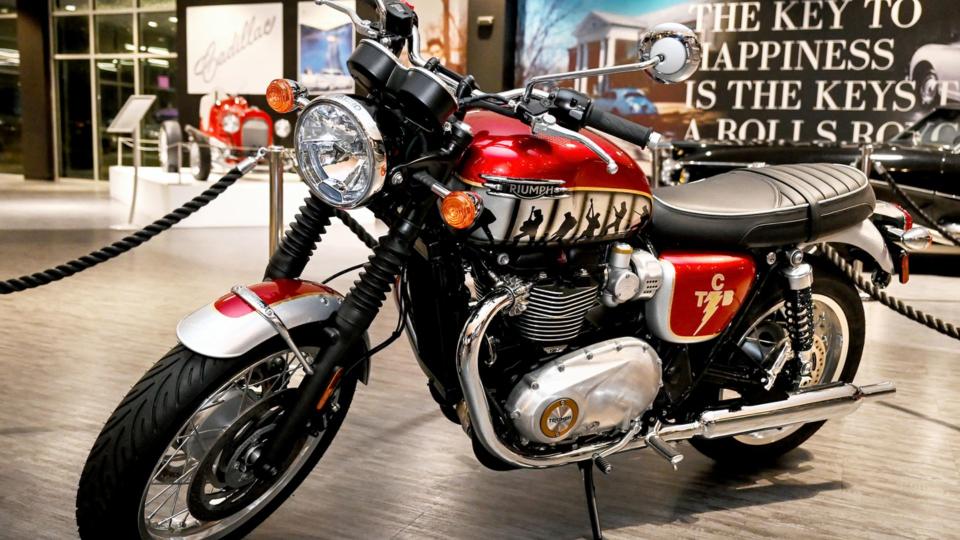 Elvis Presley Triumph Motorcycle Auctioning For Charity