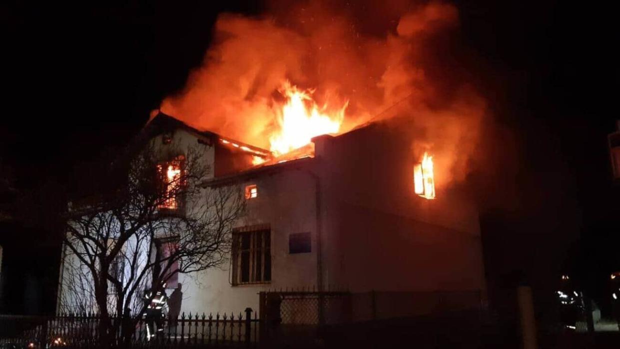 Fire at the Roman Shukhevych Memorial Museum. 