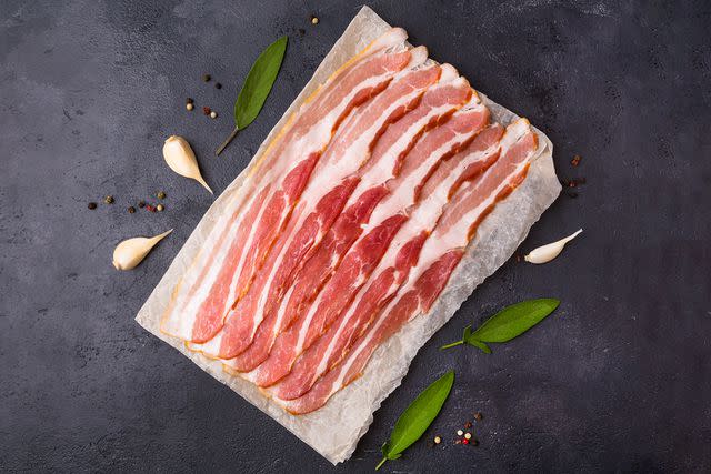 <p>Getty</p> Stock image of uncooked bacon