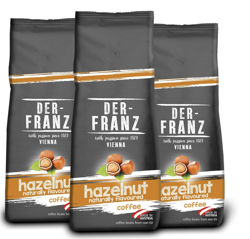 Das Haselnuss-Aroma gibt dem Kaffee von Der-Franz eine besondere Note. (Bild: Amazon)