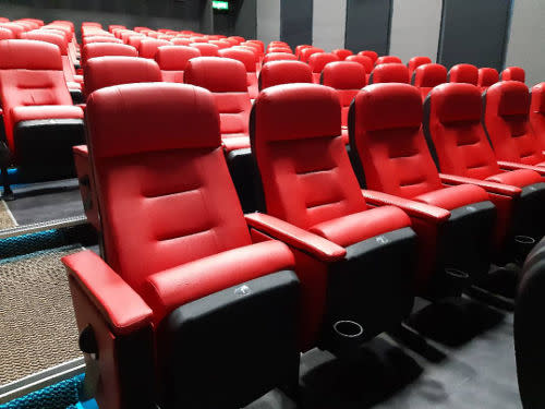 Take a peek at the seats inside the cinema hall!