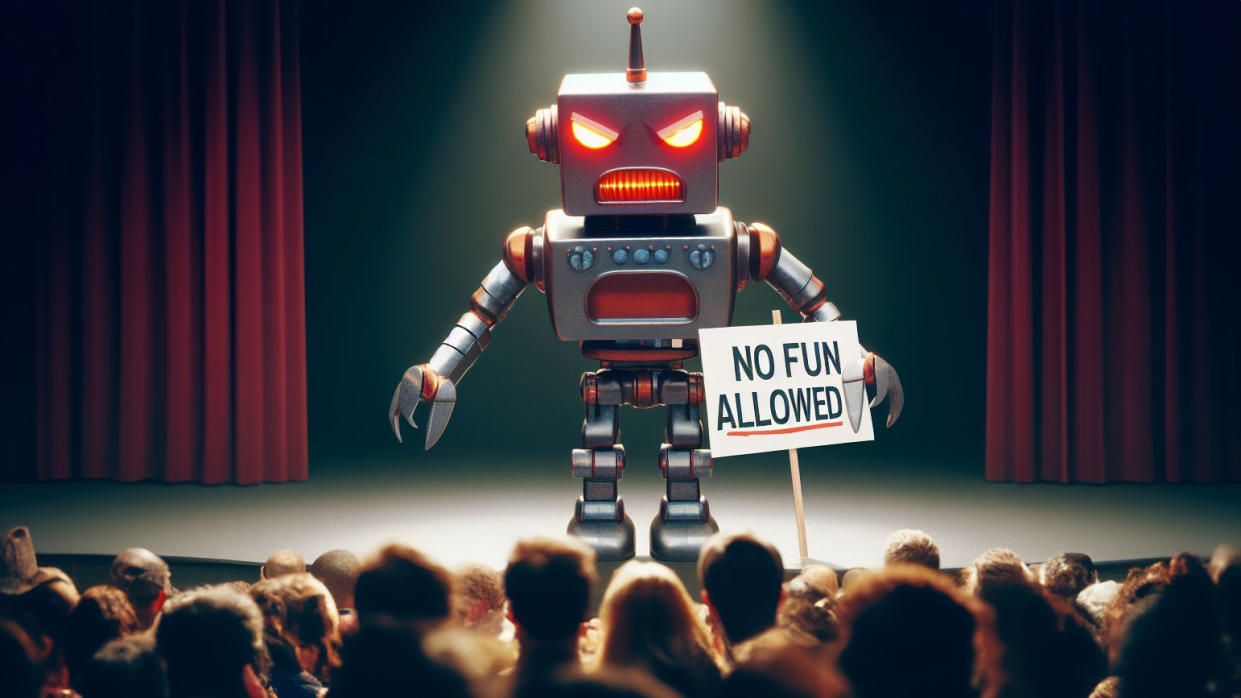  No Fun Allowed Robot. 