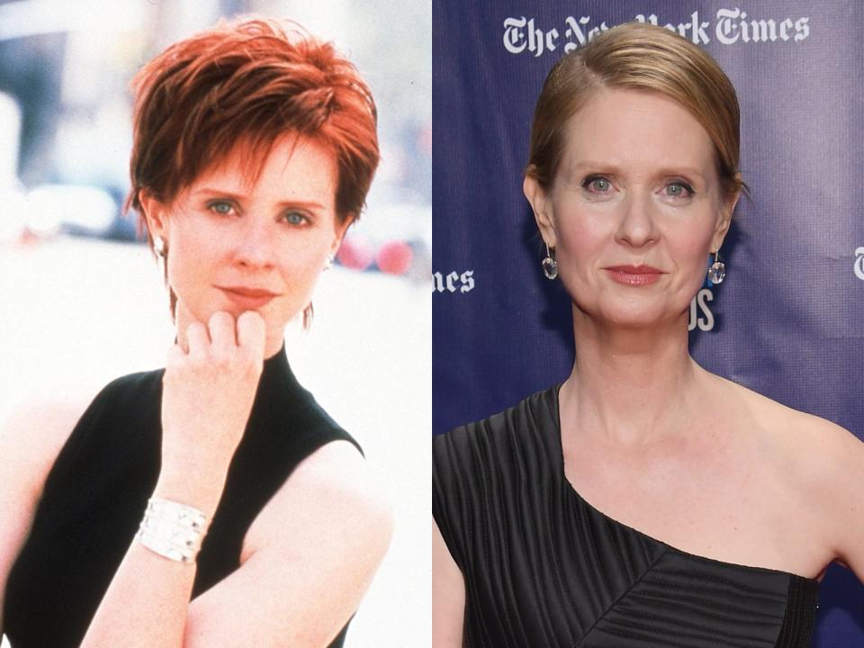 cynthia nixon then and now