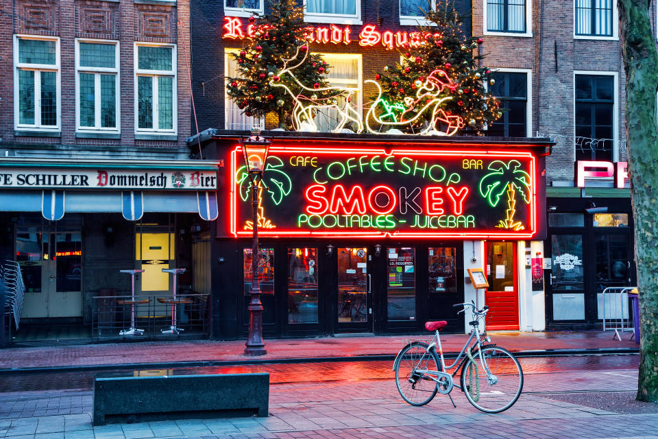 Coffeeshop Smokey ist ein Cannabis Coffeeshop in Amsterdam, Rembrandt Square.
